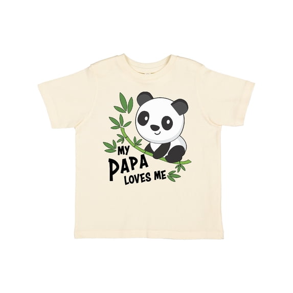 Inktastic My Papa Loves Me- Cute Panda Boys or Girls Toddler T-Shirt