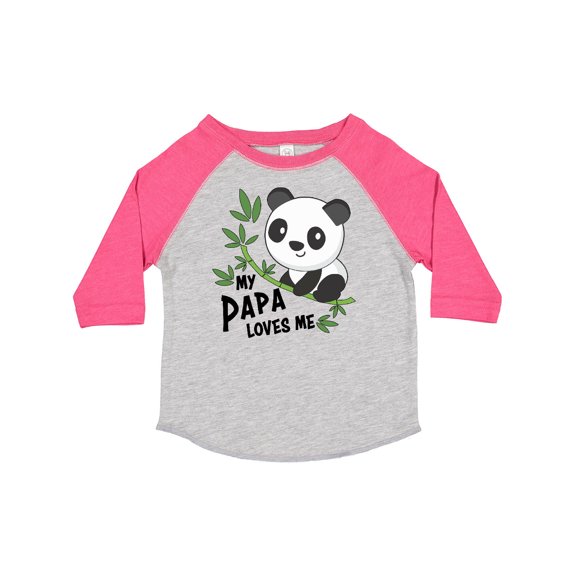 Inktastic My Papa Loves Me- Cute Panda Boys or Girls Toddler T-Shirt