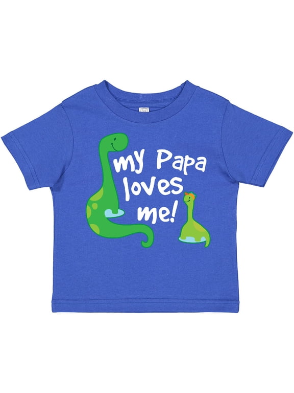 My Papa Loves Me Dinosaur Boys Toddler T-Shirt