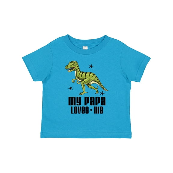 Inktastic My Papa Loves Me Dinosaur Boys Toddler T-Shirt
