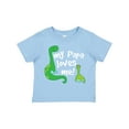 thumbnail image 1 of Inktastic My Papa Loves Me Dinosaur Boys Toddler T-Shirt, 1 of 5