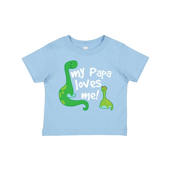 Inktastic My Papa Loves Me Dinosaur Boys Toddler T-Shirt