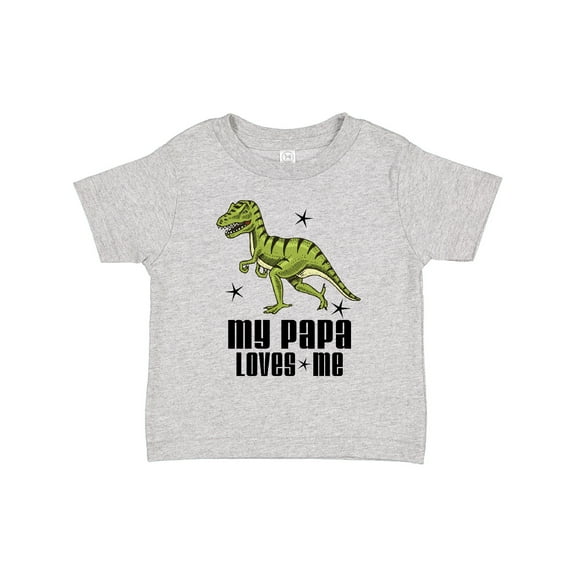 Inktastic My Papa Loves Me Dinosaur Boys Toddler T-Shirt
