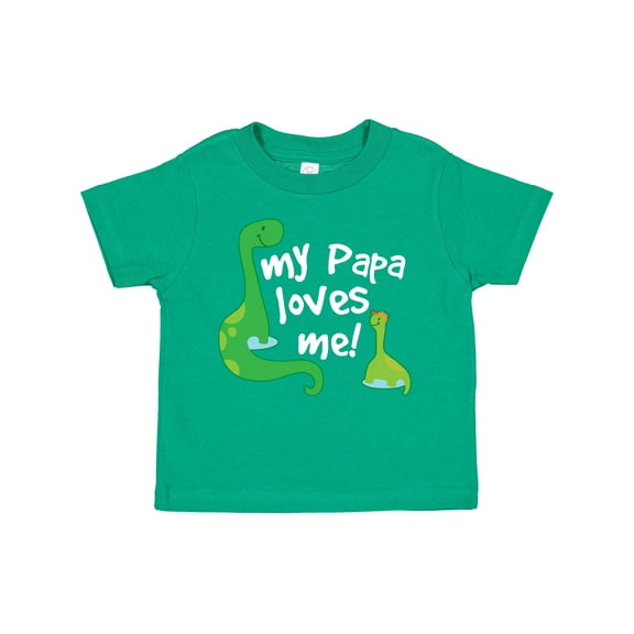 Inktastic My Papa Loves Me Dinosaur Boys Toddler T-Shirt