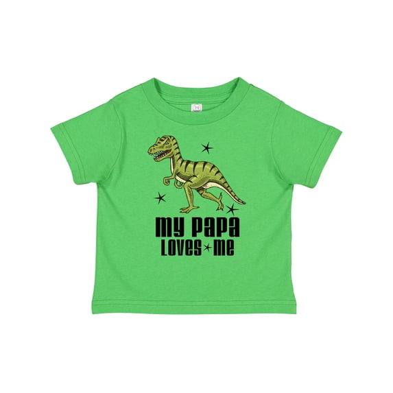Inktastic My Papa Loves Me Dinosaur Boys Toddler T-Shirt