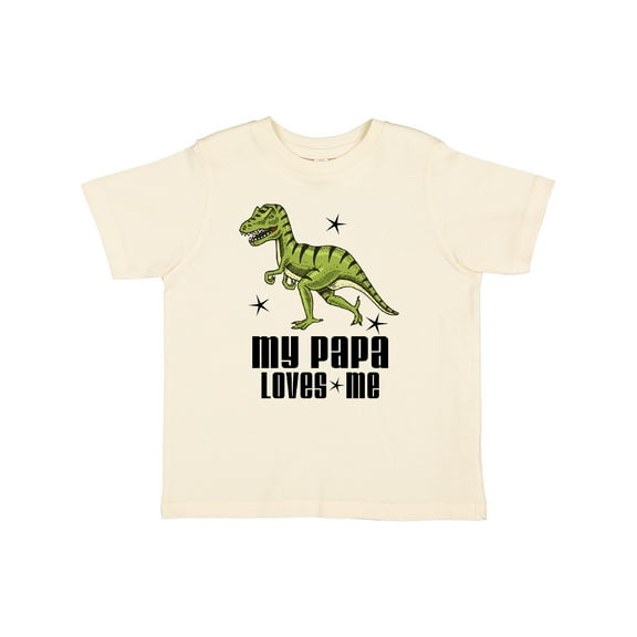 Inktastic My Papa Loves Me Dinosaur Boys Toddler T-Shirt