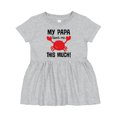 thumbnail image 1 of Inktastic My Papa Loves Me Girls Baby Dress, 1 of 5