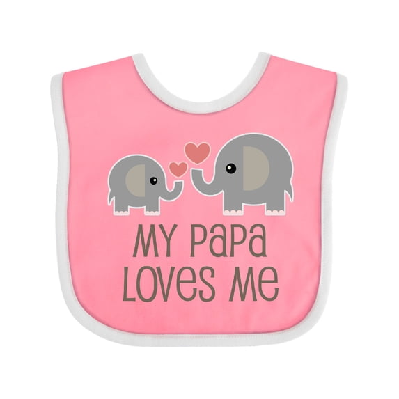 Inktastic My Papa Loves Me Grandchild Boys or Girls Baby Bib