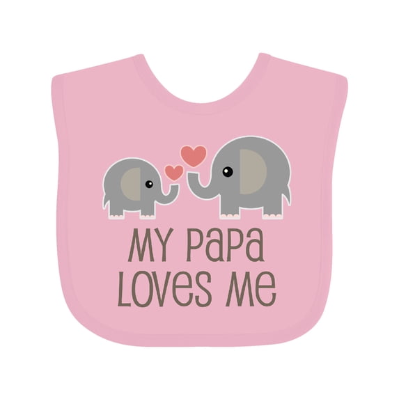 Inktastic My Papa Loves Me Grandchild Boys or Girls Baby Bib