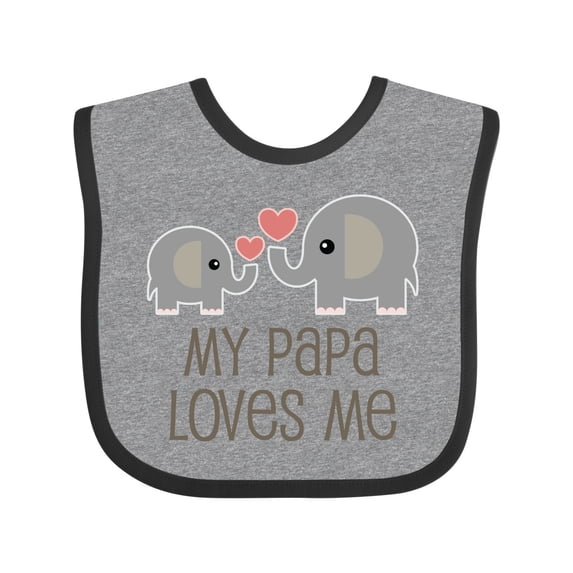 Inktastic My Papa Loves Me Grandchild Boys or Girls Baby Bib