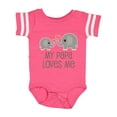 thumbnail image 1 of Inktastic My Papa Loves Me Grandchild Boys or Girls Baby Bodysuit, 1 of 5