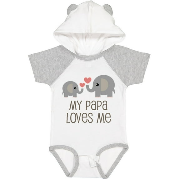 Inktastic My Papa Loves Me Grandchild Boys or Girls Baby Bodysuit