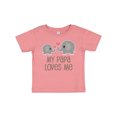 thumbnail image 1 of Inktastic My Papa Loves Me Grandchild Boys or Girls Baby T-Shirt, 1 of 5