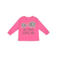 thumbnail image 1 of Inktastic My Papa Loves Me Grandchild Boys or Girls Long Sleeve Toddler T-Shirt, 1 of 5