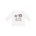 thumbnail image 1 of Inktastic My Papa Loves Me Grandchild Boys or Girls Long Sleeve Toddler T-Shirt, 1 of 5