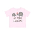 thumbnail image 1 of Inktastic My Papa Loves Me Grandchild Boys or Girls Toddler T-Shirt, 1 of 5
