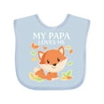 thumbnail image 1 of Inktastic My Papa Loves Me Little Fox Boys or Girls Baby Bib, 1 of 4