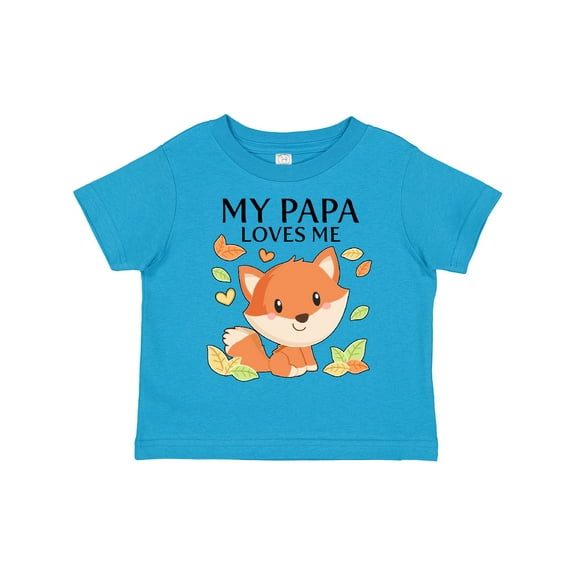 Inktastic My Papa Loves Me- little fox Boys or Girls Toddler T-Shirt