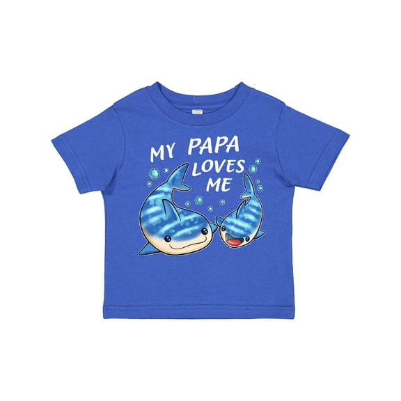 Inktastic My Papa Loves Me- whale shark Boys or Girls Toddler T-Shirt
