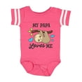 thumbnail image 1 of Inktastic My Papa Loves Me with Sloth and Hearts Boys or Girls Baby Bodysuit, 1 of 5