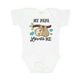 thumbnail image 1 of Inktastic My Papa Loves Me with Sloth and Hearts Boys or Girls Baby Bodysuit, 1 of 5