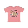 thumbnail image 1 of Inktastic My Papa Loves Me with Sloth and Hearts Boys or Girls Baby T-Shirt, 1 of 5