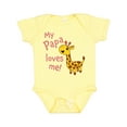 thumbnail image 1 of Inktastic My Papa Loves me- cute giraffe Boys or Girls Baby Bodysuit, 1 of 5