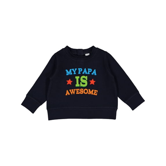 Inktastic My Papa is Awesome Baby Sweatshirt