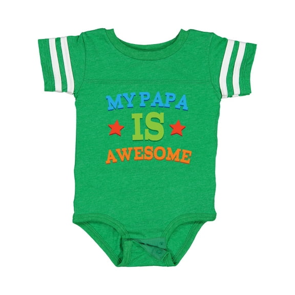 Inktastic My Papa is Awesome Boys or Girls Baby Bodysuit