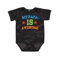 thumbnail image 1 of Inktastic My Papa is Awesome Boys or Girls Baby Bodysuit, 1 of 5