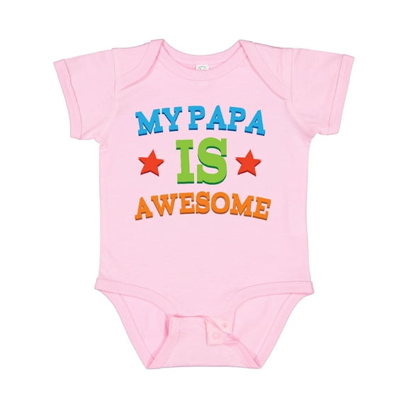 Inktastic My Papa is Awesome Boys or Girls Baby Bodysuit