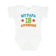 thumbnail image 1 of Inktastic My Papa is Awesome Boys or Girls Baby Bodysuit, 1 of 5