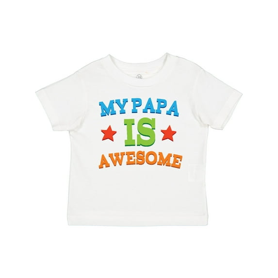 Inktastic My Papa is Awesome Boys or Girls Toddler T-Shirt