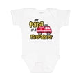 thumbnail image 1 of Inktastic My Papa is a Firefighter with Fire Truck Boys or Girls Baby Bodysuit, 1 of 5