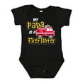 thumbnail image 1 of Inktastic My Papa is a Firefighter with Fire Truck Boys or Girls Baby Bodysuit, 1 of 5