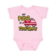 thumbnail image 1 of Inktastic My Papa is a Firefighter with Fire Truck Boys or Girls Baby Bodysuit, 1 of 5