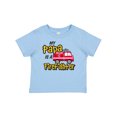 thumbnail image 1 of Inktastic My Papa is a Firefighter with Fire Truck Boys or Girls Baby T-Shirt, 1 of 5