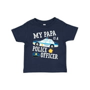 Inktastic My Papa is a Police Officer Boys or Girls Toddler T-Shirt