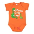thumbnail image 1 of Inktastic My Papaw Grandpa Loves Me Dinosaur Boys Baby Bodysuit, 1 of 5