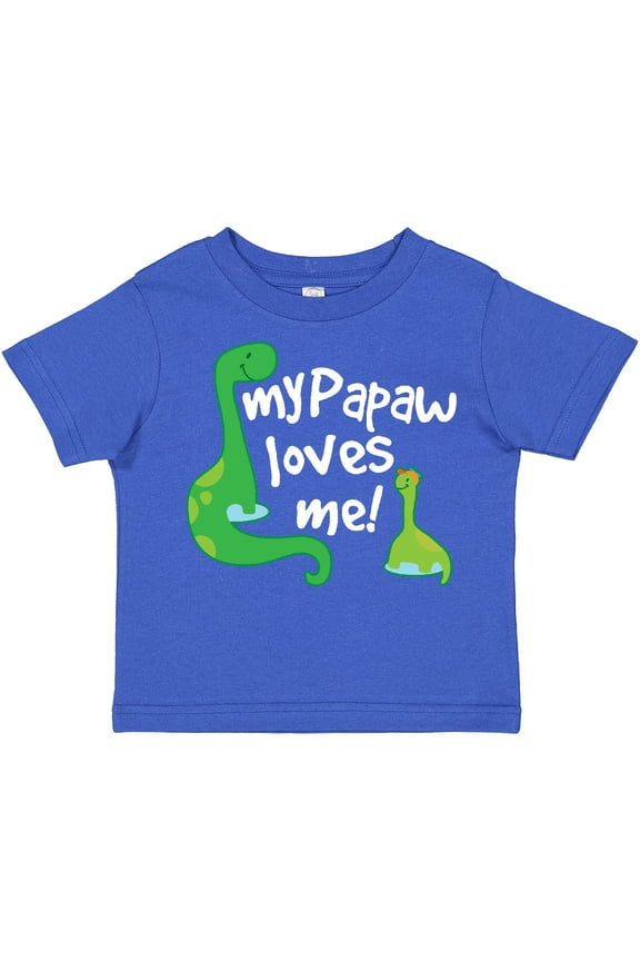My Papaw Grandpa Loves Me Dinosaur Boys Toddler T-Shirt