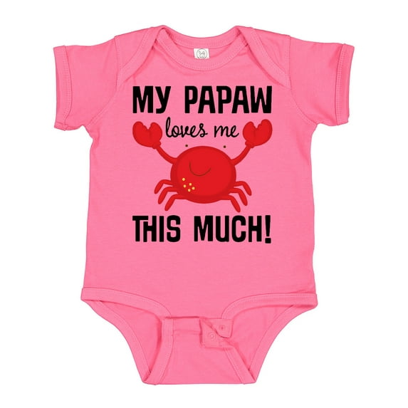 Inktastic My Papaw Loves Me Boys or Girls Baby Bodysuit