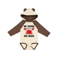 thumbnail image 1 of Inktastic My Papaw Loves Me Boys or Girls Long Sleeve Baby Bodysuit, 1 of 5