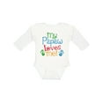 thumbnail image 1 of Inktastic My Papaw Loves Me Boys or Girls Long Sleeve Baby Bodysuit, 1 of 5