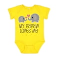 thumbnail image 1 of Inktastic My Papaw Loves Me Grandchild Boys or Girls Baby Bodysuit, 1 of 5