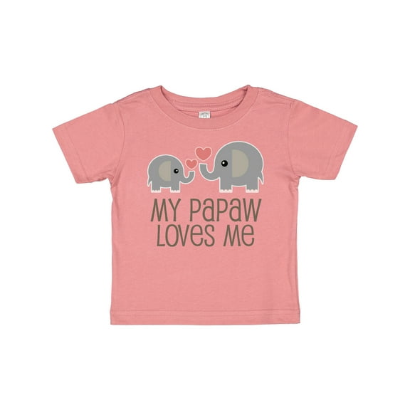 Inktastic My Papaw Loves Me Grandchild Boys or Girls Baby T-Shirt