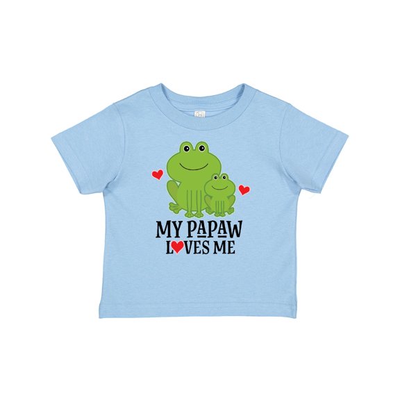Inktastic My Papaw Loves Me Grandson Frog Boys Baby T-Shirt