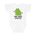 thumbnail image 1 of Inktastic My Papi Loves Me Grandson Frog Boys Baby Bodysuit, 1 of 5