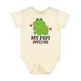 thumbnail image 1 of Inktastic My Papi Loves Me Grandson Frog Boys Baby Bodysuit, 1 of 5