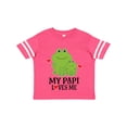 thumbnail image 1 of Inktastic My Papi Loves Me Grandson Frog Boys Toddler T-Shirt, 1 of 5