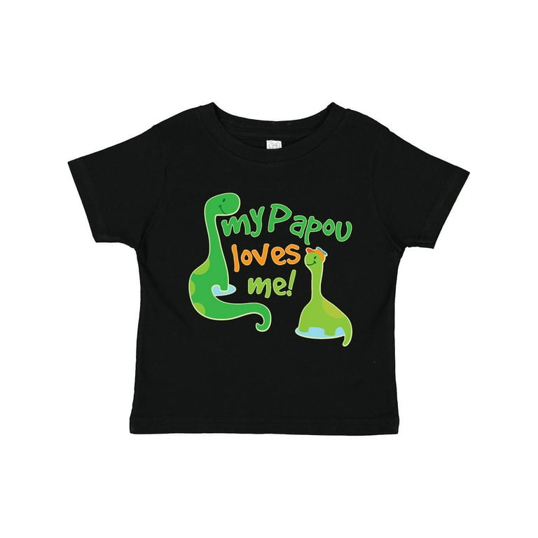 Inktastic My Papou Grandpa Loves Me Boys Toddler T Shirt